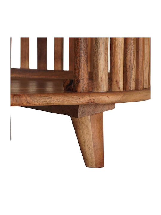 Rectangular Central Wooden Coffee Table Natural W85xL50xH40cm