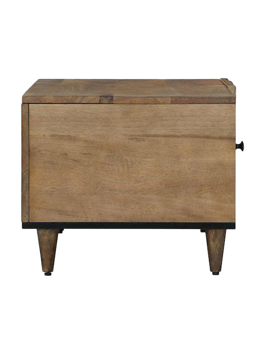 Rectangular Central Wooden Brown Coffee Table W80xD50xH40cm