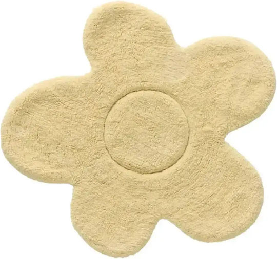 Kentia Covoraș de Baie Bumbac Rotund Daria 000081122 Galben Φ60cm