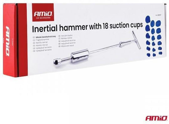 Amio 04597 – Inertial Hammer Pdr 18 Suction Cups for Sheet Metal Restoration Dent Repair Tool