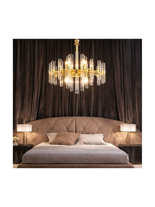 Alista Home Chandelier 6xE14 with Crystals Gold AT1CT-IM1P-HT2L-CC850/480GD