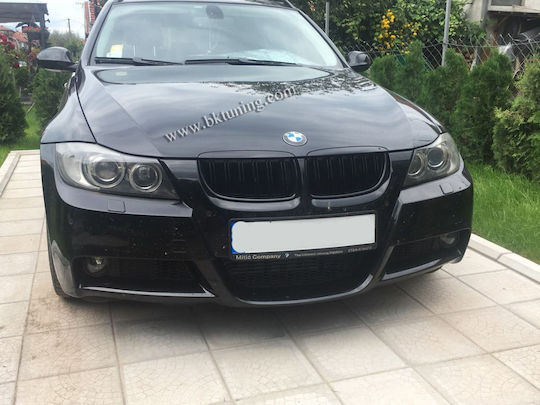Μάσκα για BMW E60 2005-2008 Μαύρη Piano Design 2τμχ