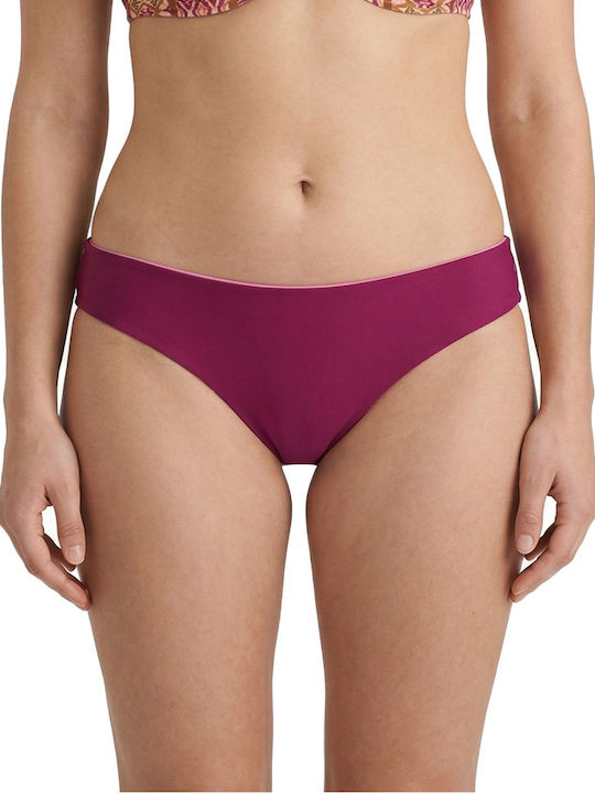 Plus Size Women's Swimsuit Bikini Underwire Boho Flexfit Burgundy