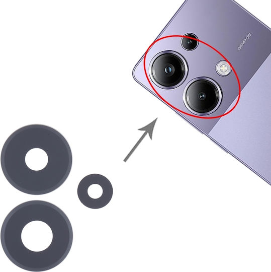 Replacement Camera Glass 3pcs Xiaomi Poco M6 Pro