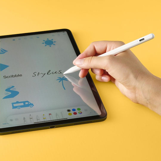 HAMA Scribble Стилус Пен с Palm Rejection за iPad в Бял цвят 00125115
