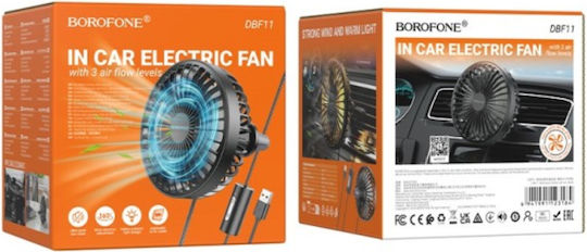 Car Fan Borofone Dbf11 3 Speeds Vehicle Cabin