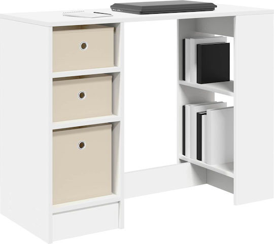 Wooden Desk White 100x40x75cm