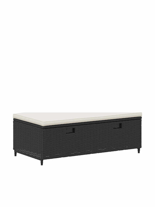Garten- und Outdoor-Möbelsets 4 Stück Schwarz mit Kissen