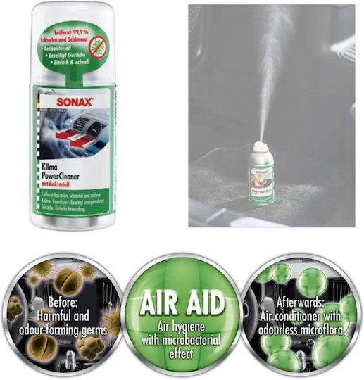 Sonax Spray De Curățare Pentru Aer Condiționat Auto Cu Parfum De Lămâie 100ml
