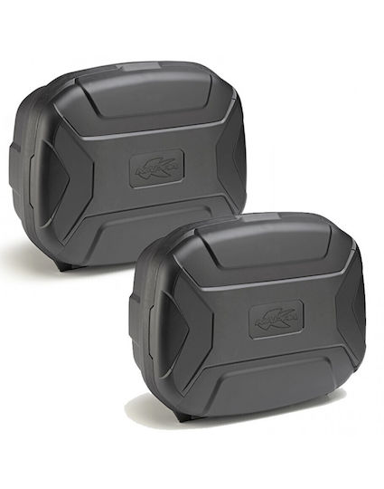Kappa Moto K-Vector KVC35N Monokey Motorcycle Hard Side Case Set 35lt in Black Colour