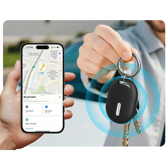 Tech-Protect Icon Θήκη Σιλικόνης για Xiaomi Tag σε Μαύρο χρώμα