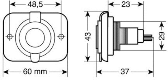 Lampa Zigarettenanzünder-Adapter Auto 12V - 24V