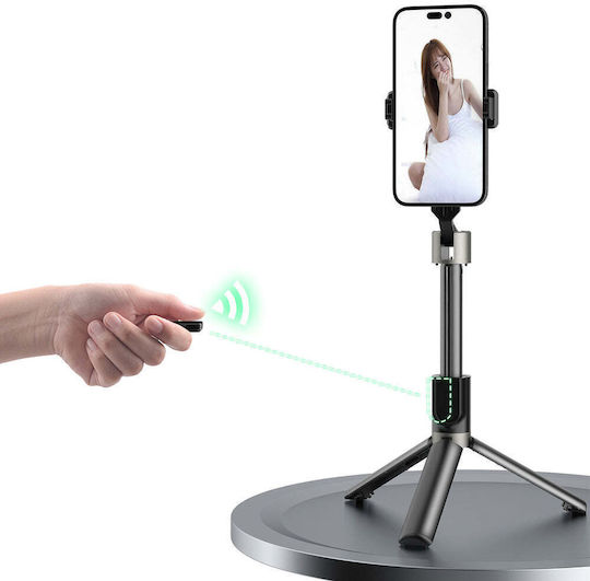Dudao F18 Selfie Stick with Bluetooth Remote Control Black