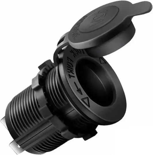 Wasserdichte Zigarettenanzünderbuchse 12v/24v Blaues LED-Beleuchtung & Schutzkappe Tc-461