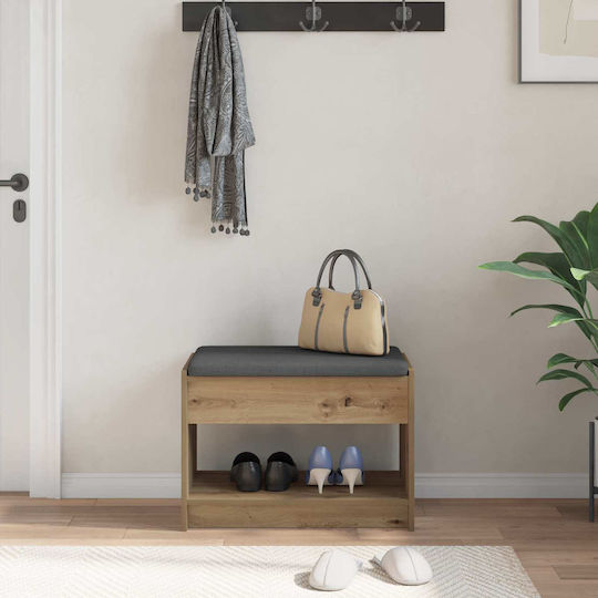 Hallway Furniture with Bench Artisan Oak 63x38x45 cm