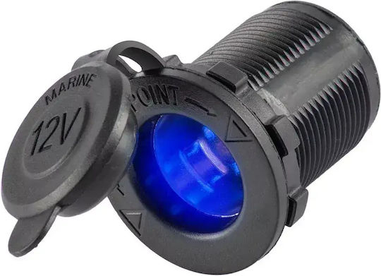 Wasserdichte Zigarettenanzünderbuchse 12v/24v Blaues LED-Beleuchtung & Schutzkappe Tc-461