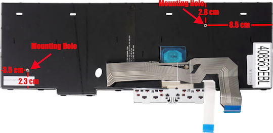 German Laptop Keyboard Lenovo Thinkpad L15 20u3 20u4 20u7 20u8 Gen 2 20x4 20x8 T15p 20tn 21a7 21da P15v 20tq 21a9 21d8 5n20w68145 5n20w68253 with Pointer Backlight Black Code 40856debl