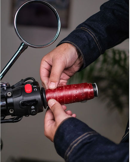 Trip Machine Motorcycle Protective Gear Handles Red