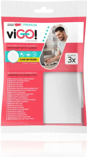 Microfiber Dust-free Dust Cloth 3pcs Premium Vigo