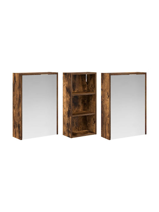 vidaXL Badezimmerspiegel Led mit Schrank 116x16cm Transparent