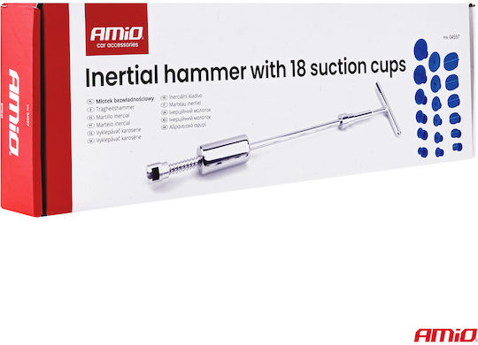 Amio-kit Sheet Metal Repair Dents Vehicle Body Inertial Hammer Type 18 Adaptors Passenger Cars-1 Set 04597/am 04597/am