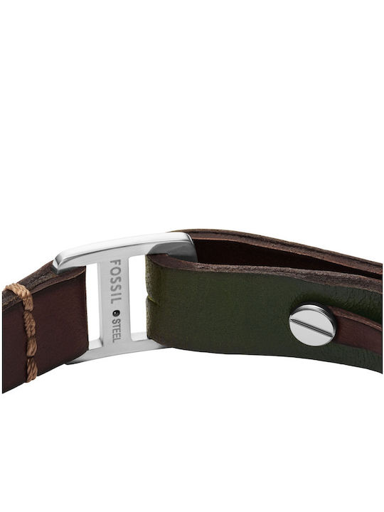 Fossil Men's Leather Bracelet Fossil Men's Leather Bracelet