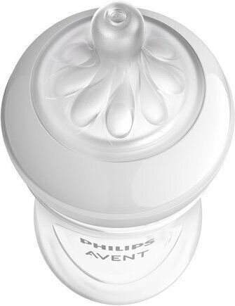 Philips Set Biberoane din Plastic Natural Anti-colici cu Tetină din Silicon Roz 260ml