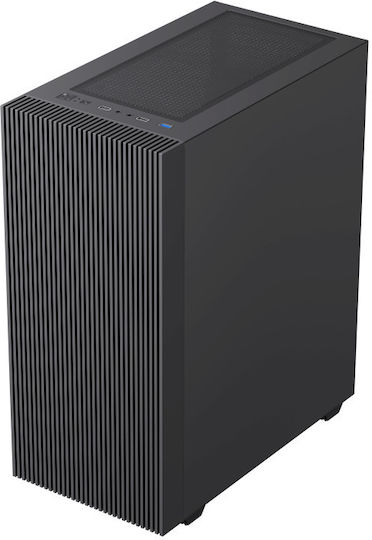 GameMax EDGE Gaming Mini Tower Computer Case with Side Window Black