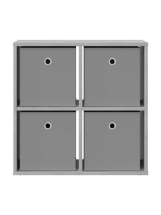Wooden Storage Drawers with 4 Drawers L59.5xW27xH57cm