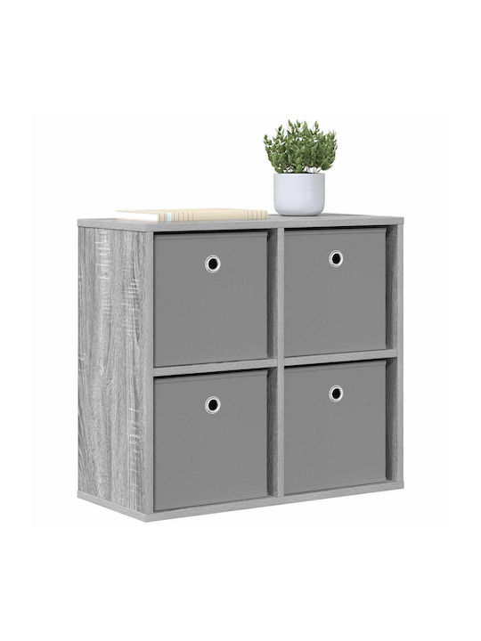 Wooden Storage Drawers with 4 Drawers L59.5xW27xH57cm