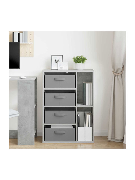 vidaXL Wohnzimmer Vitrine aus Spanplatte Grau 60x33.5x84cm