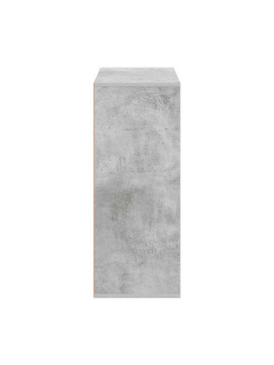 vidaXL Wohnzimmer Vitrine aus Spanplatte Grau 60x33.5x84cm