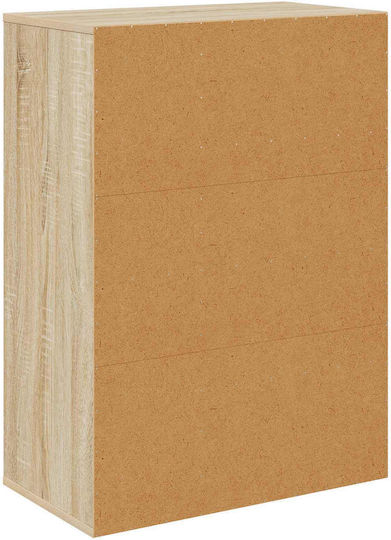 Living Room Display Cabinet Made of Particle Board Oak Sonoma 60x33.5x84cm