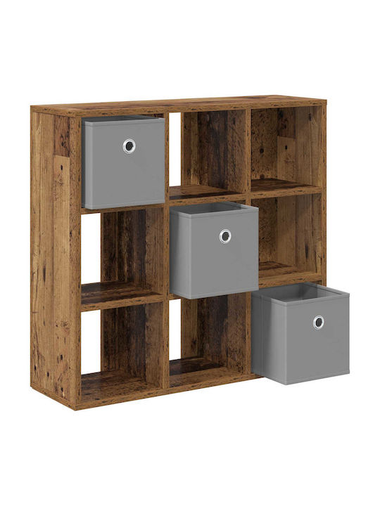 Wooden Storage Cabinet with 3 Drawers M73.5xP24xH69.5cm
