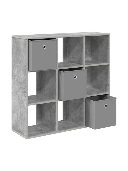 Wooden Storage Drawers with 3 Drawers M88.5xW29xH84.5cm