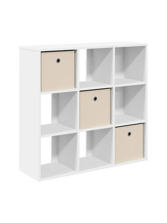 Wooden Storage Drawers with 3 Drawers M88.5xW29xH84.5cm