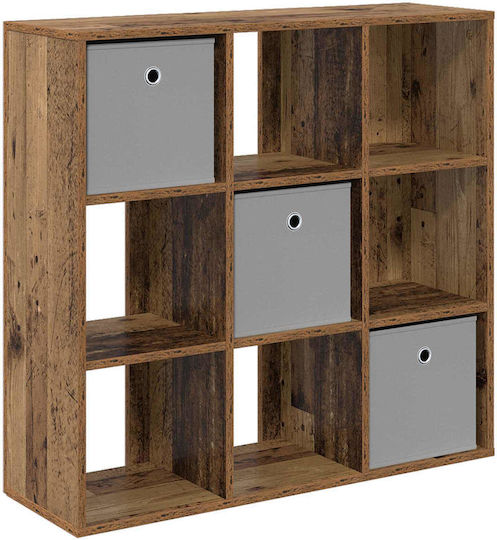 Wohnzimmerschrank aus Spanplatte in Altholzoptik 88,5 x 29 x 84,5 cm