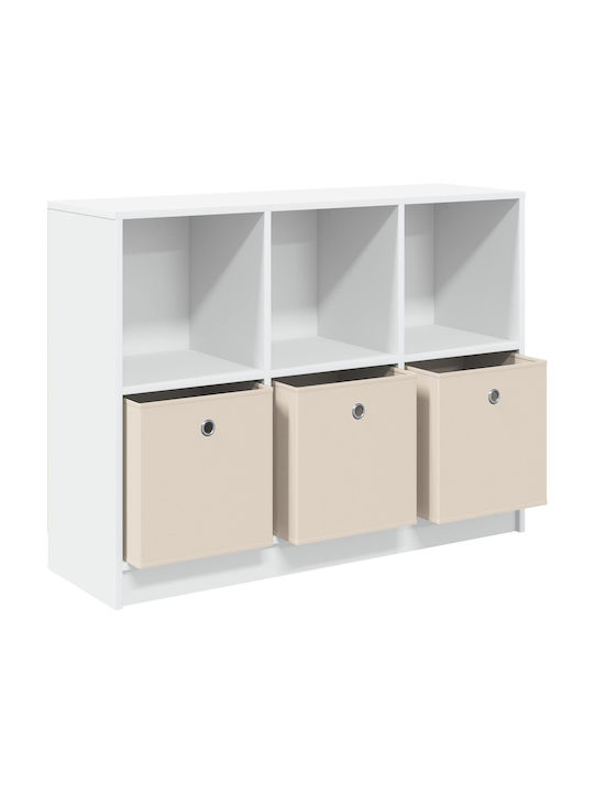 Wooden Storage Cabinet with 3 Drawers M102xW32xH73.5cm