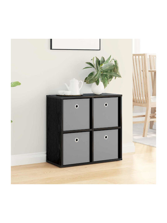 Wooden Storage Drawers with 4 Drawers M59.5xW27xH57 cm