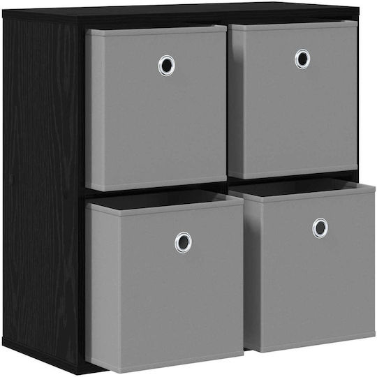 Wooden Storage Drawers with 4 Drawers M59.5xW27xH57 cm