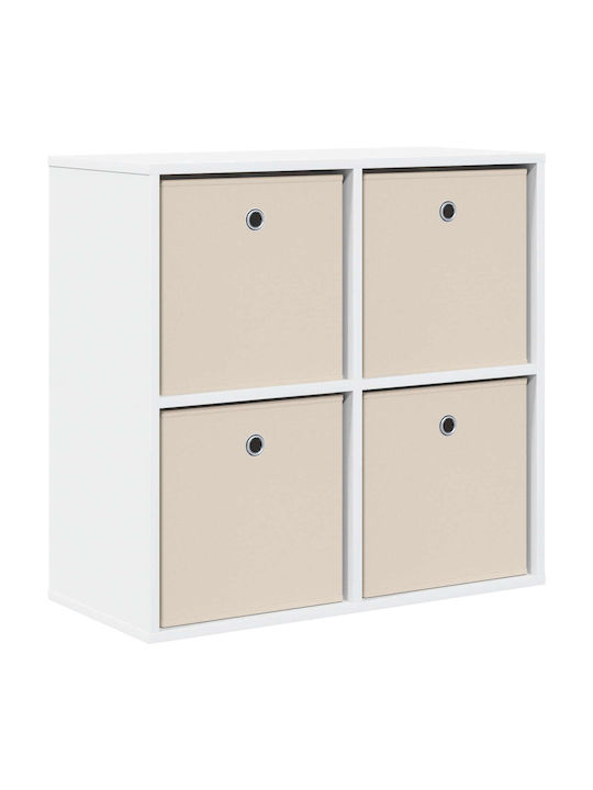 Wooden Storage Drawers with 4 Drawers M68.5xW32xH67 cm