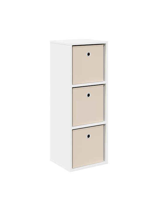 Storage Drawer Wooden with 3 Drawers M30.5xW27xH84.5cm