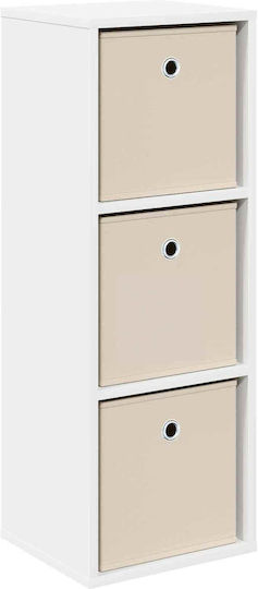 Storage Drawer Wooden with 3 Drawers M30.5xW27xH84.5cm