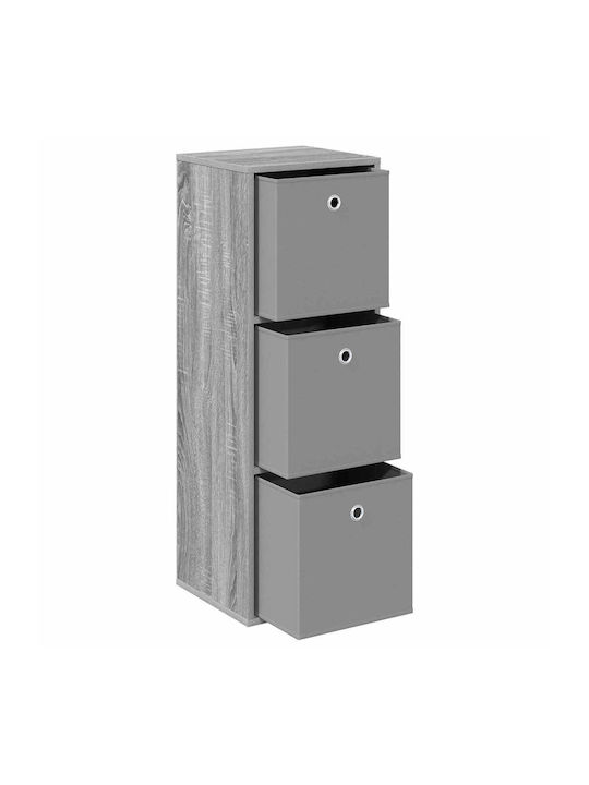 Wooden Storage Cabinet with 3 Drawers M35xW32xH99.5cm