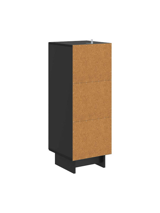 Cabinet De Pardoseală Negru 33x34.5x90cm