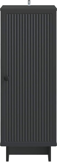 Wohnzimmerschrank aus Spanplatte Schwarz 33x34,5x90 cm