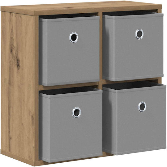 Living Room Display Cabinet Made of Particle Board Artisan Oak 49.5x22x47cm