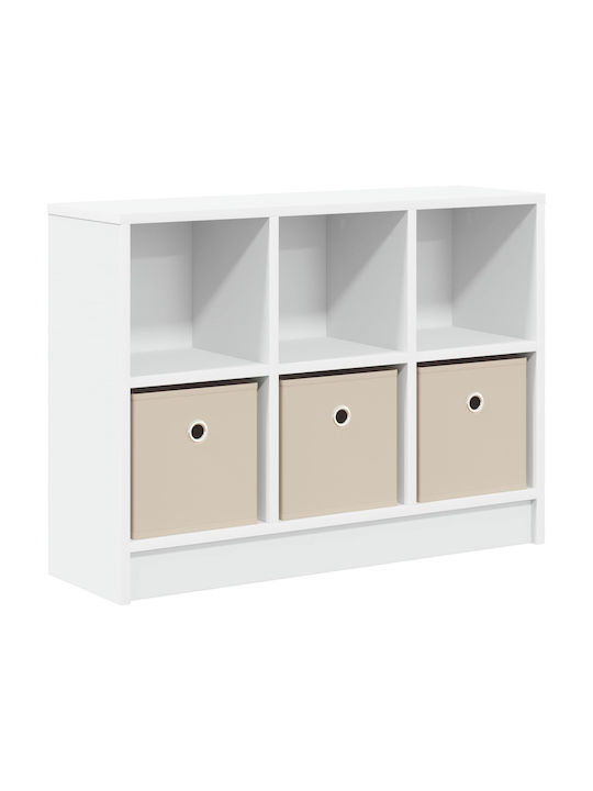 Wooden Storage Drawer Chest with 3 Drawers M73.5xW22.5xH53.5cm