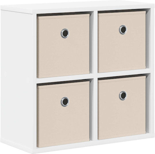 Cabinet De Depozitare Din Lemn Cu 4 Sertare L49.5xL22xÎ47cm