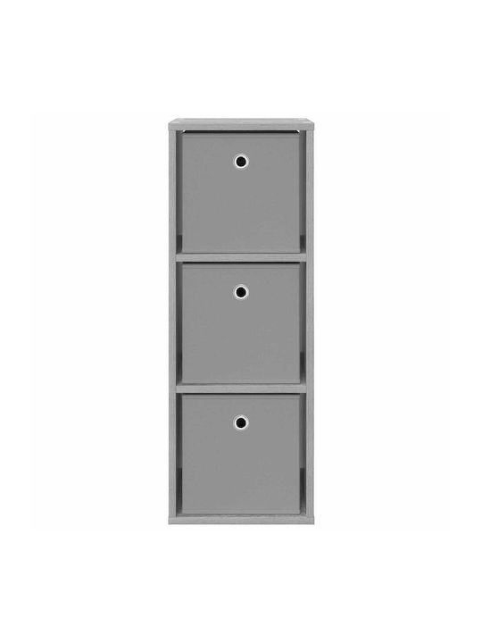 Wooden Storage Drawers with 3 Drawers M30.5xW27xH84.5cm
